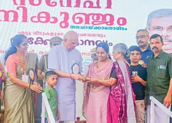 Sewa Bharati reaffirmed its commitment to the displaced families of Wayanad, Kerala, by handing over eight newly constructed homes under the "Sneh Nikunjam"