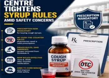 Centre has introduced a major regulatory reform by placing all syrup formulations, including cough syrups, under prescription-only control through a new MoHFW notification