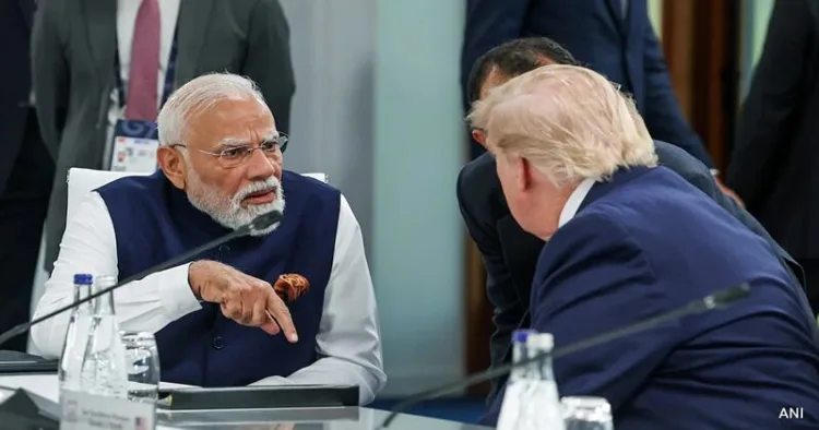 Prime Minister Narendra Modi with US President Donald Trump