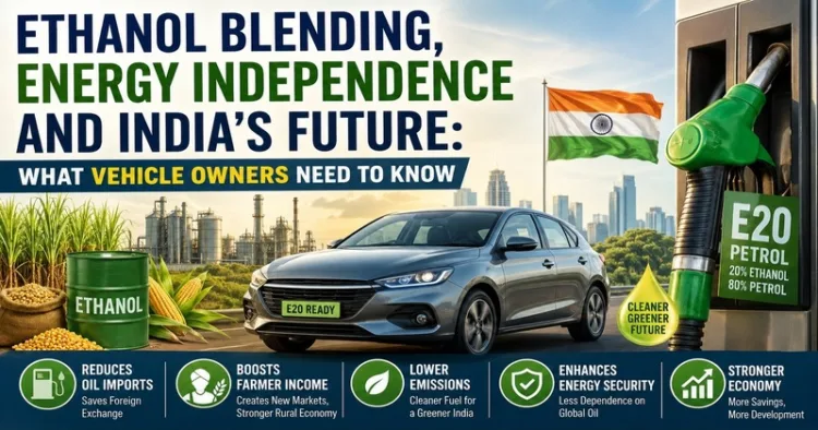 India’s move to E20 petrol aims to boost energy security, cut oil imports, and support farmers, making its impact important for vehicle owners
