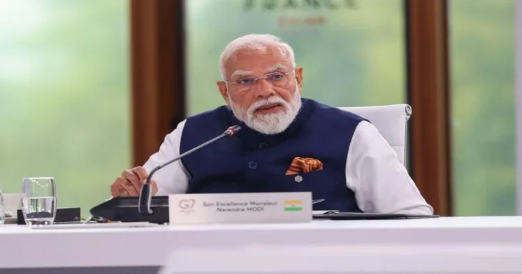 At the G7 Summit, PM Modi urged support for developing nations affected by the West Asia crisis