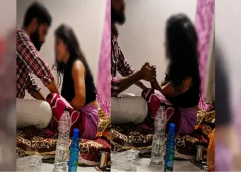 Screen grab of the viral video of Ayaaz Madare and the victim