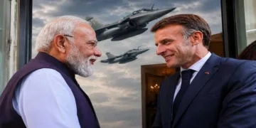 Prime Minister Narendra Modi and French President Emmanuel Macron