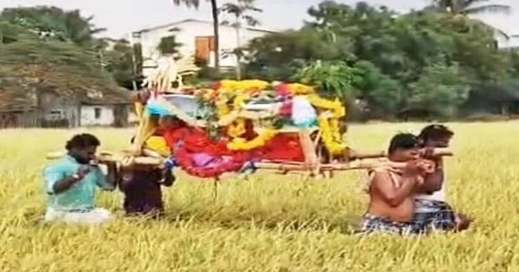 Outcry grows after Dalits in Theeyathur village carry deceased woman across paddy fields due to lack of burial access
