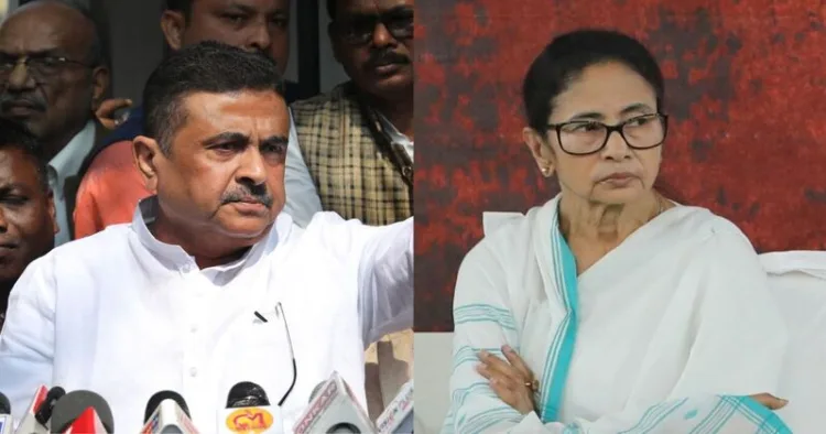 West Bengal CM Suvendu Adhikari (Left) and Former West Bengal Chief Minister Mamata Banerjee (Right)