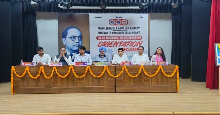 ABVP-led DUSU Launches Dr B.R. Ambedkar Law internship 5.0 for DU law students