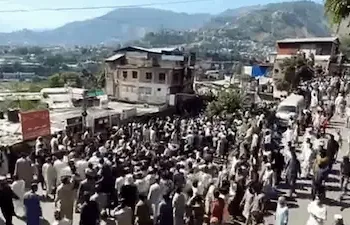 Violence overshadowed the first phase of PoJK polls. (Image: ANI)
