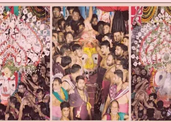 Deities Enter Gundicha Temple in ‘Adapa Mandap Bije’ Ritual in Puri 