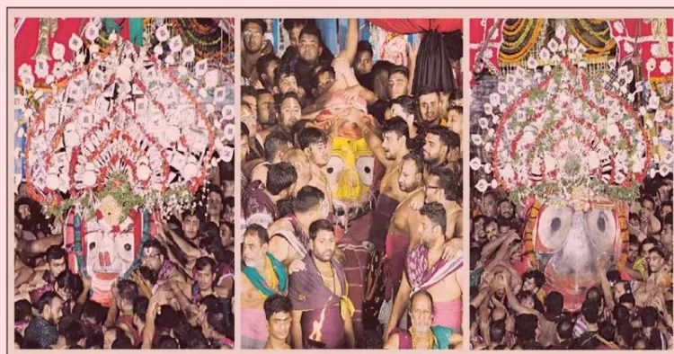 Deities Enter Gundicha Temple in ‘Adapa Mandap Bije’ Ritual in Puri