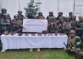 BSF and the District Voluntary Force recovered a concealed Maoist explosives dump during a joint anti-Naxal operation in Malkangiri district
