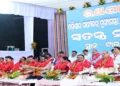 Chief Minister Shri Mohan Charan Majhi at the Special Review Meeting on Rath Yatra 2026 held at Town Hall, Puri on July 6, 202