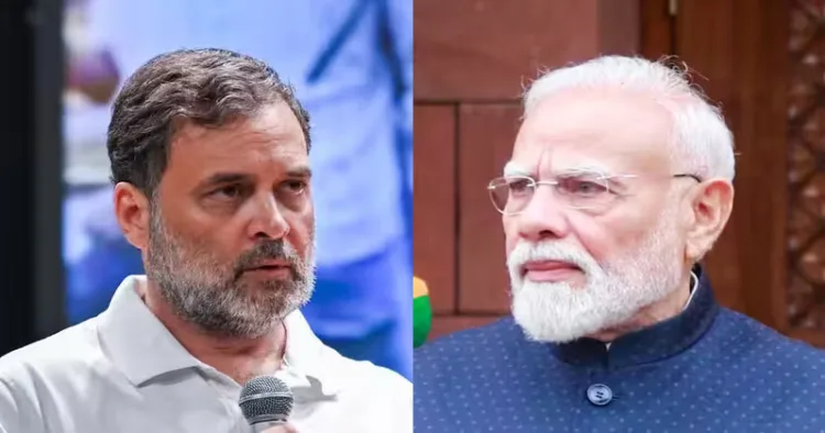 Congress Leader Rahul Gandhi and Prime Minister Narendra Modi