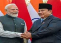Prime Minister Narendra Modi and Indonesia President Prabowo Subianto