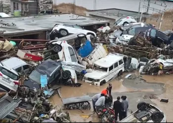 Vehicles washed away in J&K, due to torrential rain