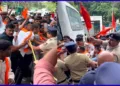 ABVP protest against KPSC irregularities