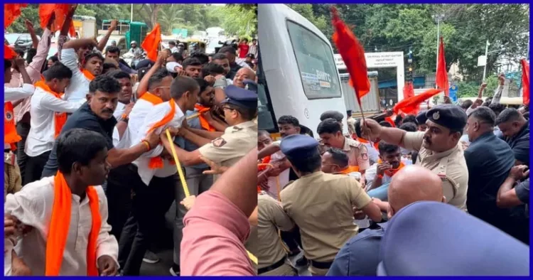 ABVP protest against KPSC irregularities