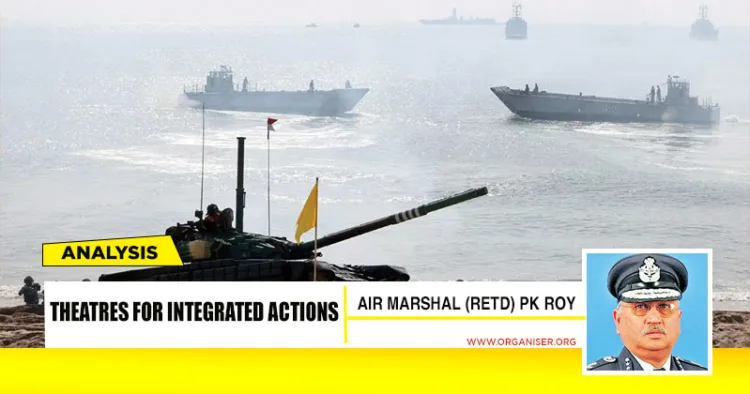 Tri-Services Exercise 2025 was led by the Western Naval Command of the Indian Navy along with the Southern Command of the Indian Army and the South Western Air Command of the Indian Air Force as the principal participating formations