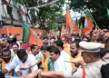 Telangana BJP president N. Ramchander Rao and party workers detained by Hyderabad Police