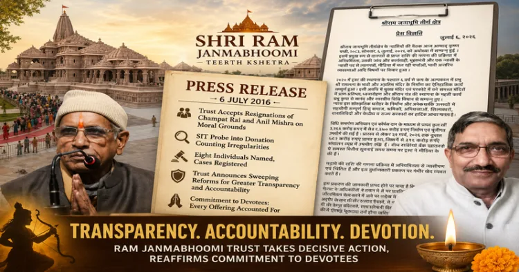 Shri Ram Janmabhoomi Teerth Kshetra Trust accepts resignation on moral grounds; SIT submits interim report