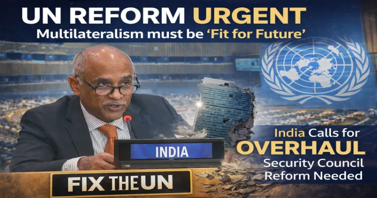 India's Permanent Representative to the UN, Ambassador Harish Parvathaneni, called for urgent reform of the UN Security Council