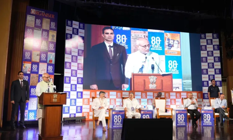 Vice-President CP Radhakrishnan at Organiser @80 event in Delhi