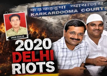 Former Aam Aadmi Party (AAP) councillor Tahir Hussian with AAP leader and former Delhi Chief Minister Arvind Kejriwal. Notably, Delhi court convicted Tahir Hussain and four others for the 2020 murder of Intelligence Bureau (IB) staffer Ankit Sharma, who was brutally killed and his body was dumped into a drain in the Chand Bagh area during anti-Hindu Delhi riots