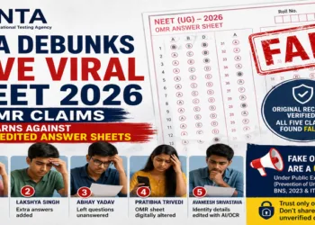 NTA debunks five viral NEET 2026 OMR claims, forbids ai-edited answer sheets