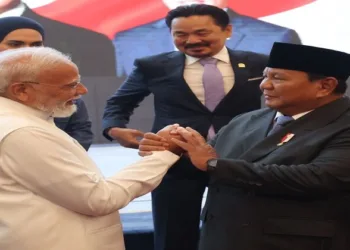 Prime Minister Narendra Modi and Indonesia President Prabowo Subianto