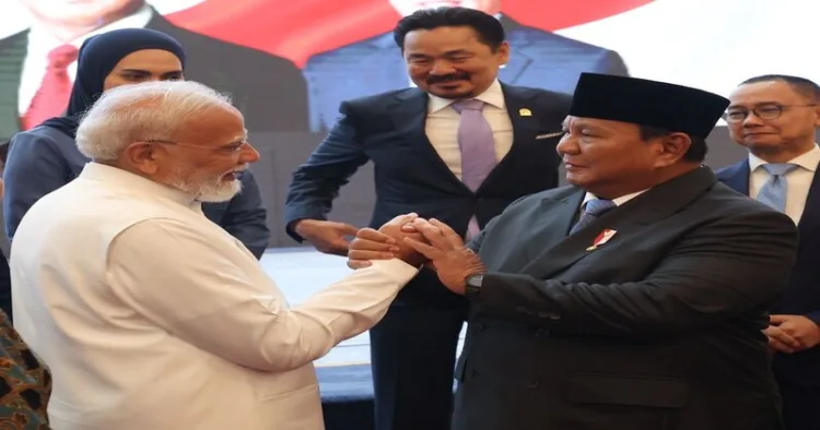 Prime Minister Narendra Modi and Indonesia President Prabowo Subianto