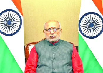 Vice-President CP Radhakrishnan addressing audience at IIAS virtually