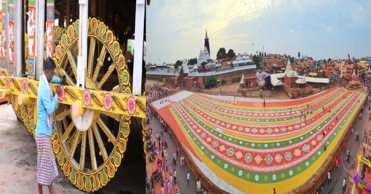 Countdown to Rath Yatra 2026: Chariot Construction Enters Final Phase
Sacred Jhoti-Chita Decorations Enhance the Grandeur of Mahaprabhu's Badadanda hindi