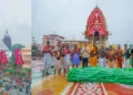 The deities' three chariots are ready for the sacred Shree Gundicha Yatra