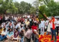 ABVP wages protest demanding Increase in Seats for One-Year Postgraduate Programmes