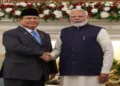 Indonesia President Prabowo Subianto and Prime Minister Narendra Modi
