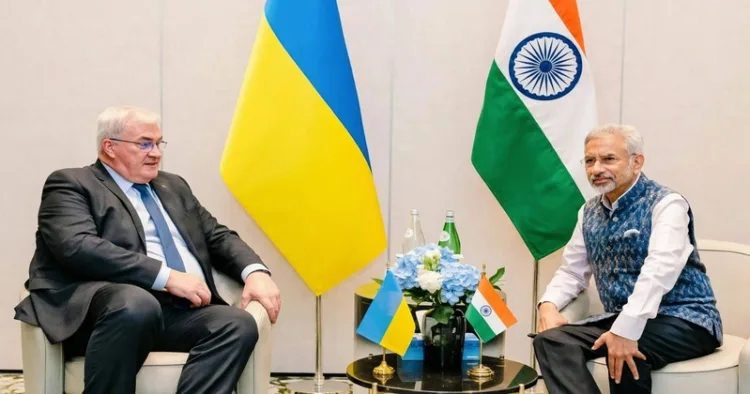 Ukrainian Foreign Minister Andrii Sybiha and EAM Jaishankar(File Photo)