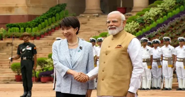 Japanese Prime Minister Sanae Takaichi and Prime Minister Narendra Modi