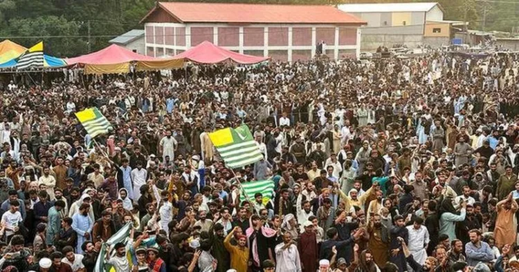 Massive protest in PoJK against Pakistan government