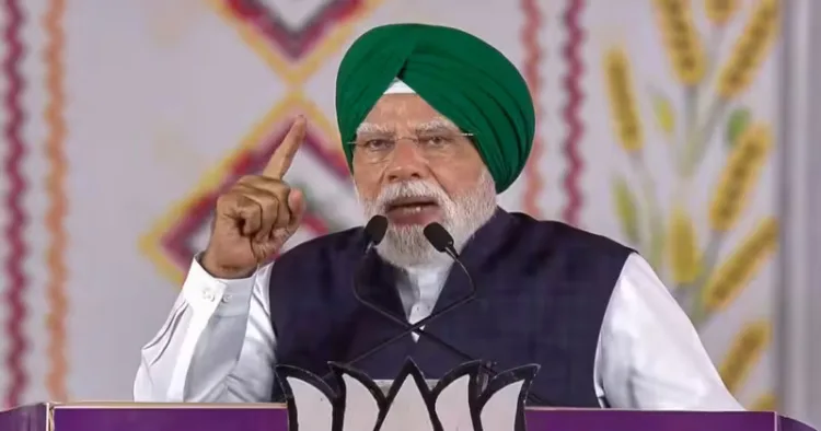 Prime Minister Modi addresses public gathering in Punjab