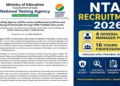 NTA Recruitment Drive 2026: 4 General Manager, 16 Young Professional Posts Open Amid Institutional Reforms