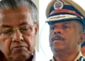 ADGP MR Ajitkumar, IPS (Left) Pinarayi Vijayan (Right)
