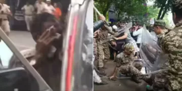 Delhi Police injured during CJP protest due to stone pelting