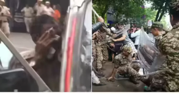 Delhi Police injured during CJP protest due to stone pelting