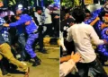 Visuals from the site of protest