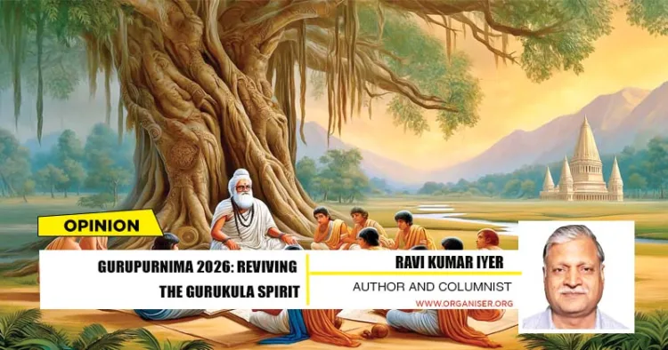 In the Gurukula, the student lived in the teacher's household, participating fully in family and community life while receiving intensive mentored instructions