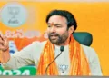 Union Minister for Coal and Mines and Telangana BJP President G Kishan Reddy