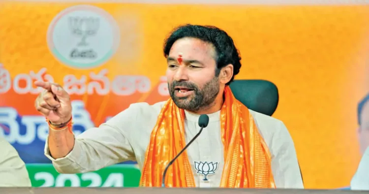 Union Minister for Coal and Mines and Telangana BJP President G Kishan Reddy