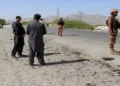 Site after the BLA attacked the Pakistan Army personnel