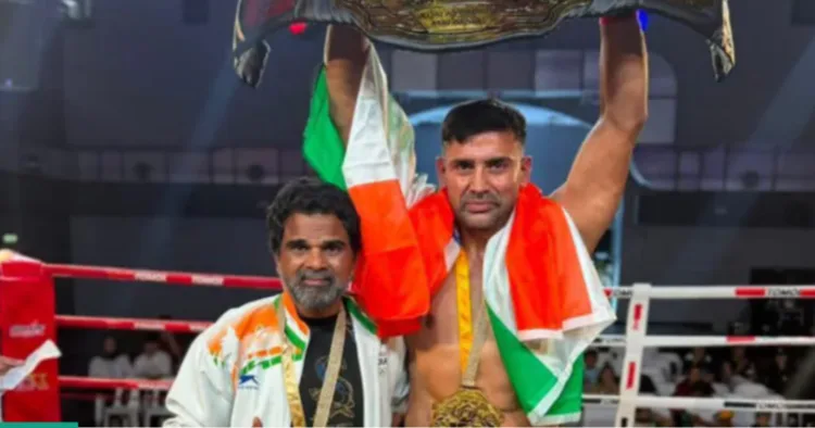 MMA fighter Sangram Singh scripted history by defeating Pakistan's Mohammed Abid Ali
