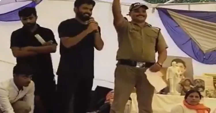 CJP's Abhijeet Dipke under fire after suspended cop from Uttarakhand presented as serving officer (Image Source: Video Grab)