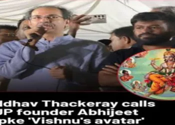 Uddhav Thackrey compares Abhijeet Dipke to Bhagwan Vishnu sparking row